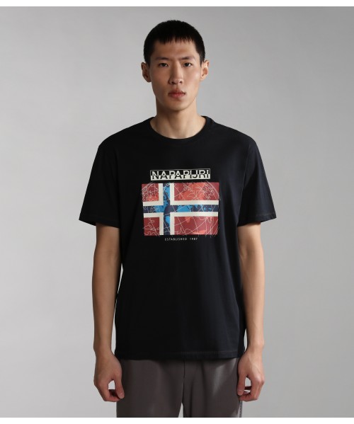 T-SHIRT NAPAPIJRI GUIRO NERO