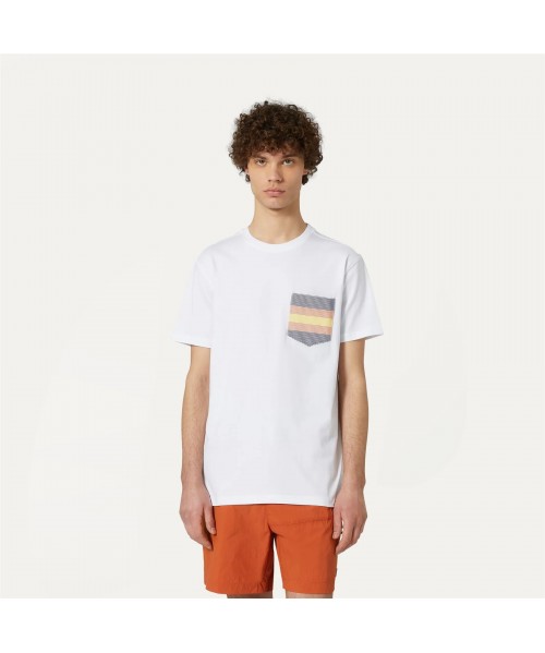 T-SHIRT K-WAY POCKET WHITE