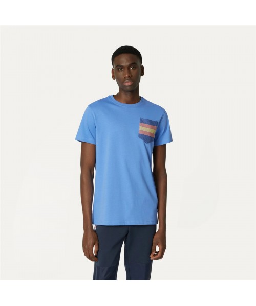 T-SHIRT K-WAY POCKET BLUE...