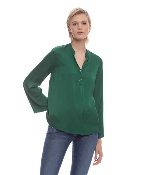 BLUSA KOCCA VERDE PRATO