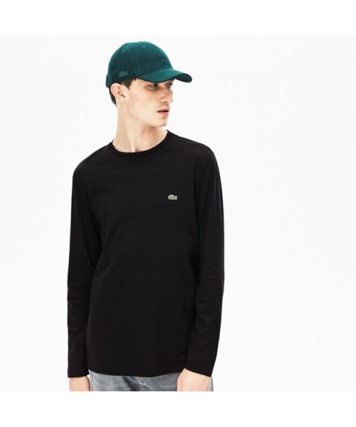 T-SHIRT LACOSTE PIMA NERO