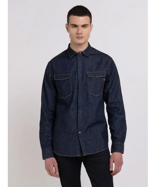 CAMICIA REPLAY DENIM DARK BLUE