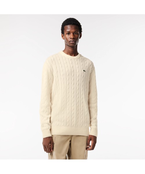 PULLOVER LACOSTE TRECCIA PANNA