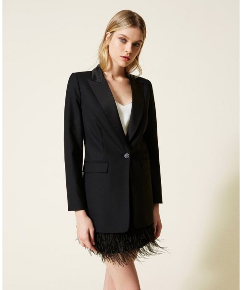 BLAZER TWINSET MISTO LANA E...